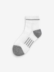 Gap White Kids 3 Pack Quarter Crew Socks - Image 4 of 4