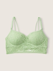 Victoria's Secret PINK Soft Jade Purple Lace Wired Push Up Bralette - Image 3 of 3