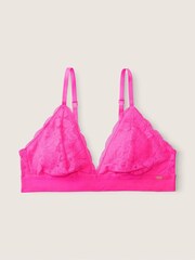 Victoria's Secret PINK Atomic Pink Regular Cup Lace Unlined Triangle Bralette - Image 2 of 2