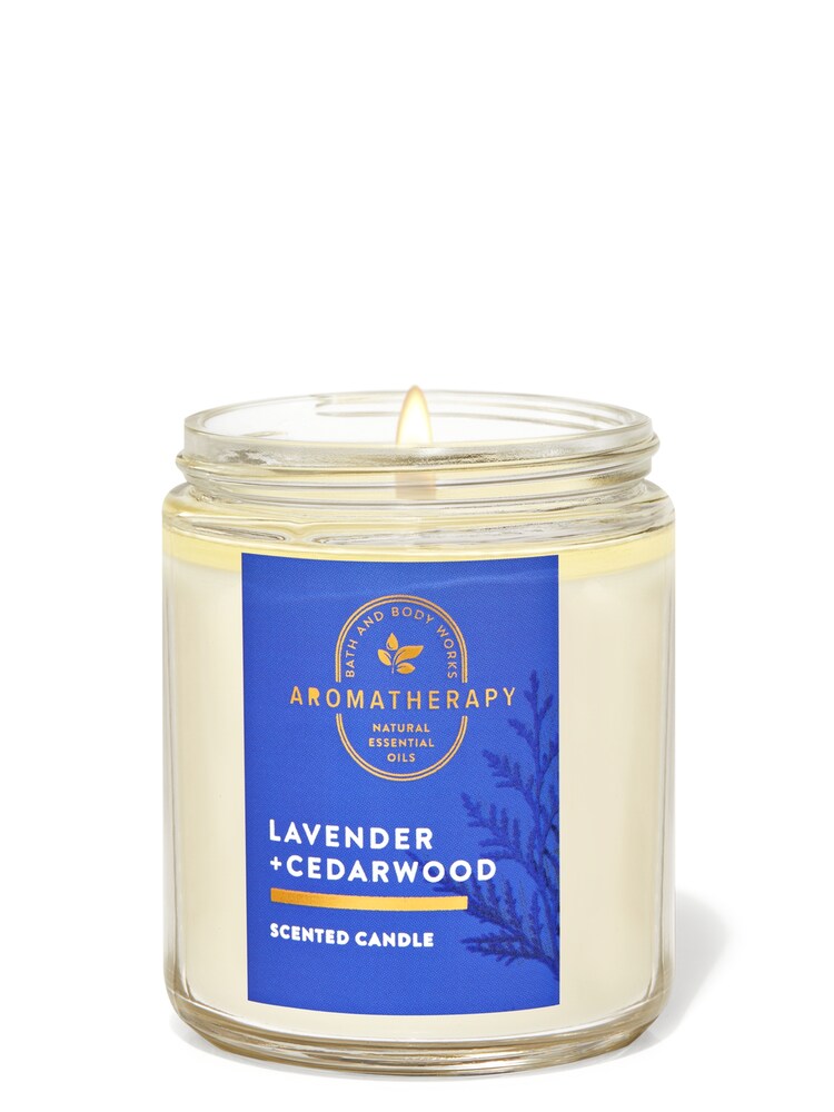 Bath & Body Works Lavender Cedarwood Lavender and Cedarwood Single Wick Candle 7 oz / 198 g - Image 1 of 1