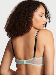 Victoria's Secret Opal Blue Lace Lightly Lined Demi Bra - Image 3 of 4