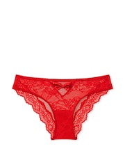 Victoria's Secret Lipstick Red Cheeky Lace Knickers - Image 3 of 3