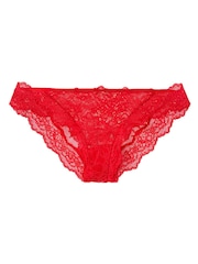 Victoria's Secret Lipstick Red Cheeky Lace Knickers - Image 4 of 4