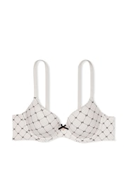 Victoria's Secret White Bow Smooth Lightly Lined Demi Bra - Image 3 of 3