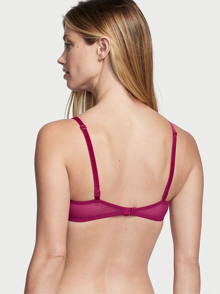 Victoria's Secret Claret Red Lightly Lined TShirt Demi Bra - Image 2 of 4