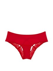 Victoria's Secret Lipstick Red Lace Trim Cheeky Knickers - Image 4 of 5