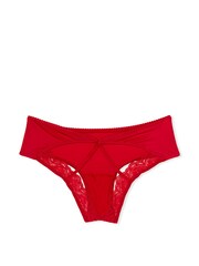 Victoria's Secret Lipstick Red Lace Trim Cheeky Knickers - Image 5 of 5