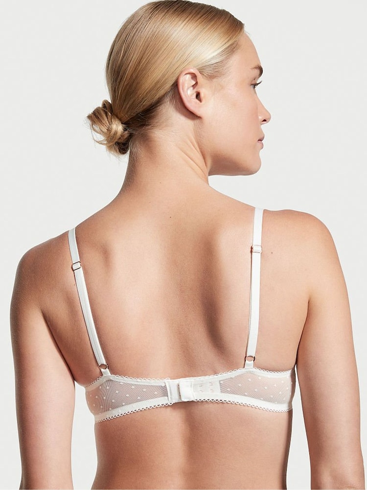Victoria's Secret Coconut White Embroidered Push Up Bra - Image 2 of 4 Victoria's Secret Coconut White Embroidered Push Up Bra - Image 2 of 4