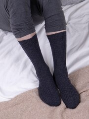 Totes Grey Twin Pack Thermal Wool Blend Socks - Image 3 of 5
