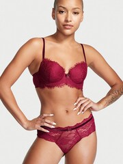 Victoria's Secret Claret Red Lace Lightly Lined Demi Bra - Image 1 of 2