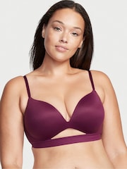 Victoria's Secret Burgundy Purple Incredible Smooth Non Wired Push Up Bra - Image 1 of 3