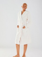 Chelsea Peers White Fluffy Dressing Gown - Image 2 of 5