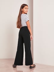 Lipsy Black Scuba Wide Leg Trousers - Image 3 of 4