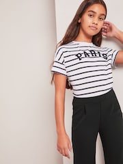 Lipsy Black Scuba Wide Leg Trousers - Image 4 of 4