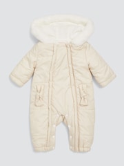 Lipsy Cream Snowsuit (0-6yrs) - Image 2 of 2
