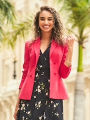 Sosandar Pink Tuxedo Jacket - Image 5 of 5