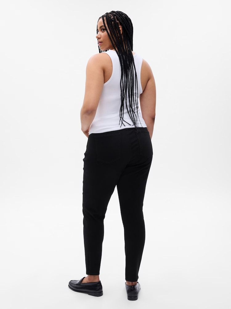Gap Black High Waisted Classic Stretch True Skinny Jeans - Image 2 of 6