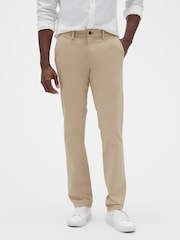 Gap Beige Slim Fit Stretch Essential Chino Trousers - Image 15 of 15