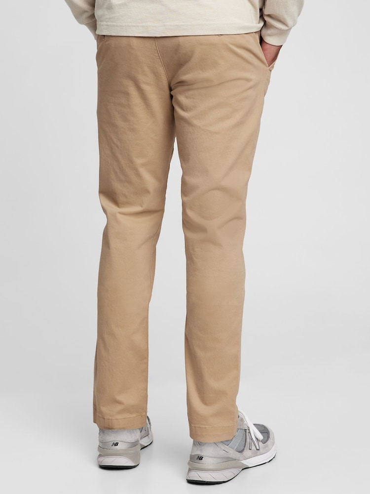 Gap Beige Slim Fit Stretch Essential Chino Trousers - Image 3 of 7