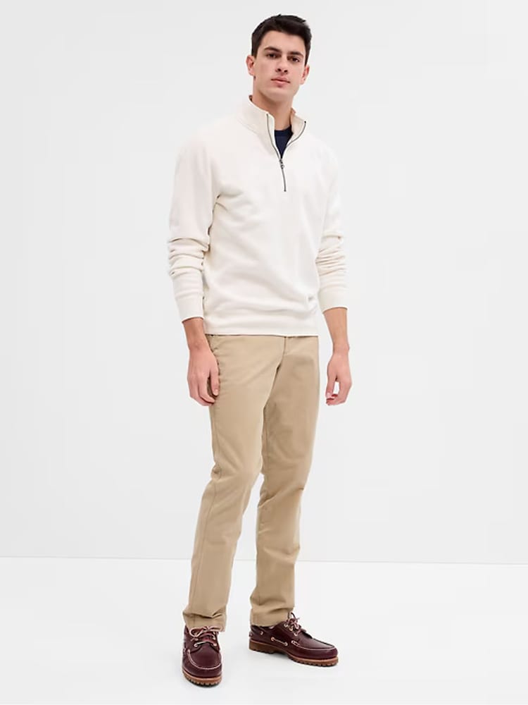 Gap Beige Slim Fit Stretch Essential Chino Trousers - Image 4 of 7