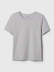 Gap Light Grey Vintage 100% Organic Cotton Crew Neck Short Sleeve T-Shirt - Image 7 of 7