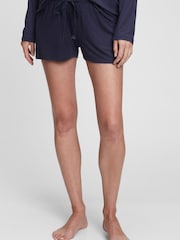 Gap Navy Blue Maternity Pyjama Shorts - Image 1 of 1