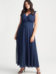 Scarlett & Jo Navy Nancy Marilyn Mesh Maxi Dress - Image 1 of 4