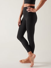 Athleta Black 7/8 Length Elation Ultra High Waisted Leggings - Image 2 of 4