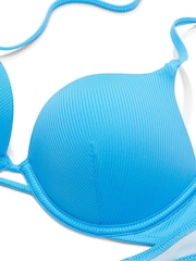 Victoria's Secret Capri Blue Push Up Swim Bikini Top - Image 4 of 4