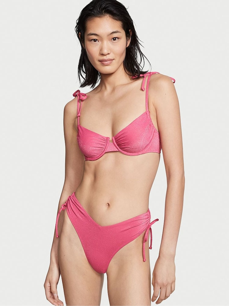 Victoria's Secret Forever Pink Shine Wired Bikini Top - Image 1 of 4