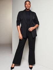 Lipsy Black Curve Tailored Single Breasted Blazer - Image 3 of 4