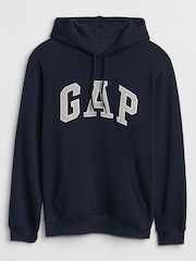 Gap Navy Blue Pullover Arch Logo Hoodie - Image 4 of 5