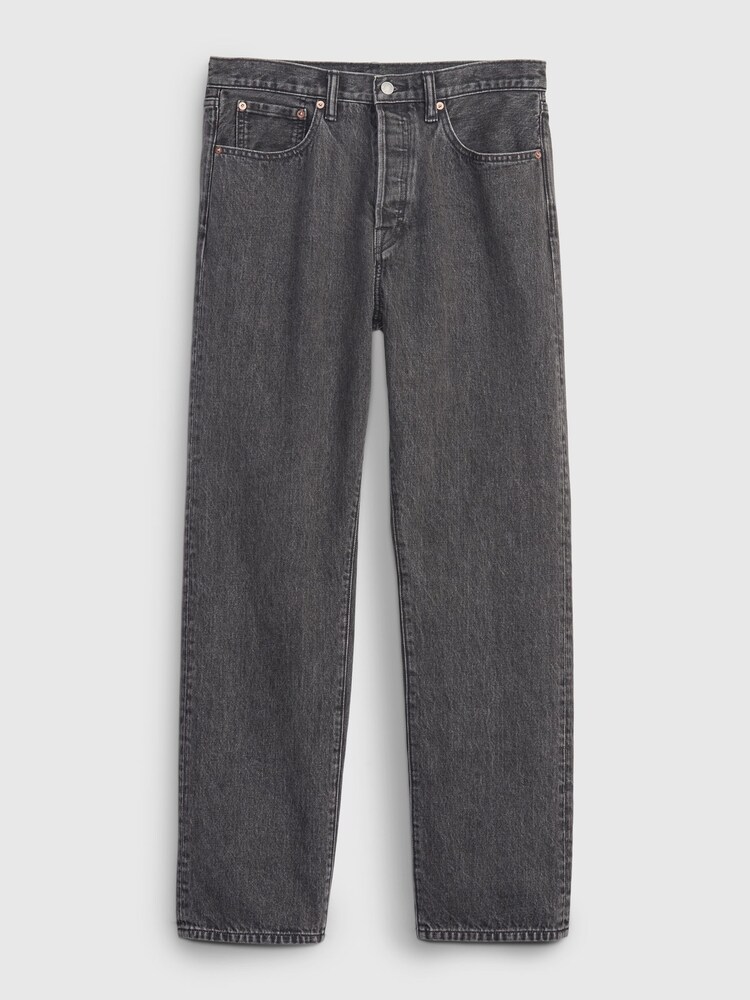 Gap Grey 90s Original Organic Straight Jeans - Image 4 of 4