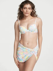 Victoria's Secret White Camo Floral Mini Sarong Cover Up - Image 1 of 3