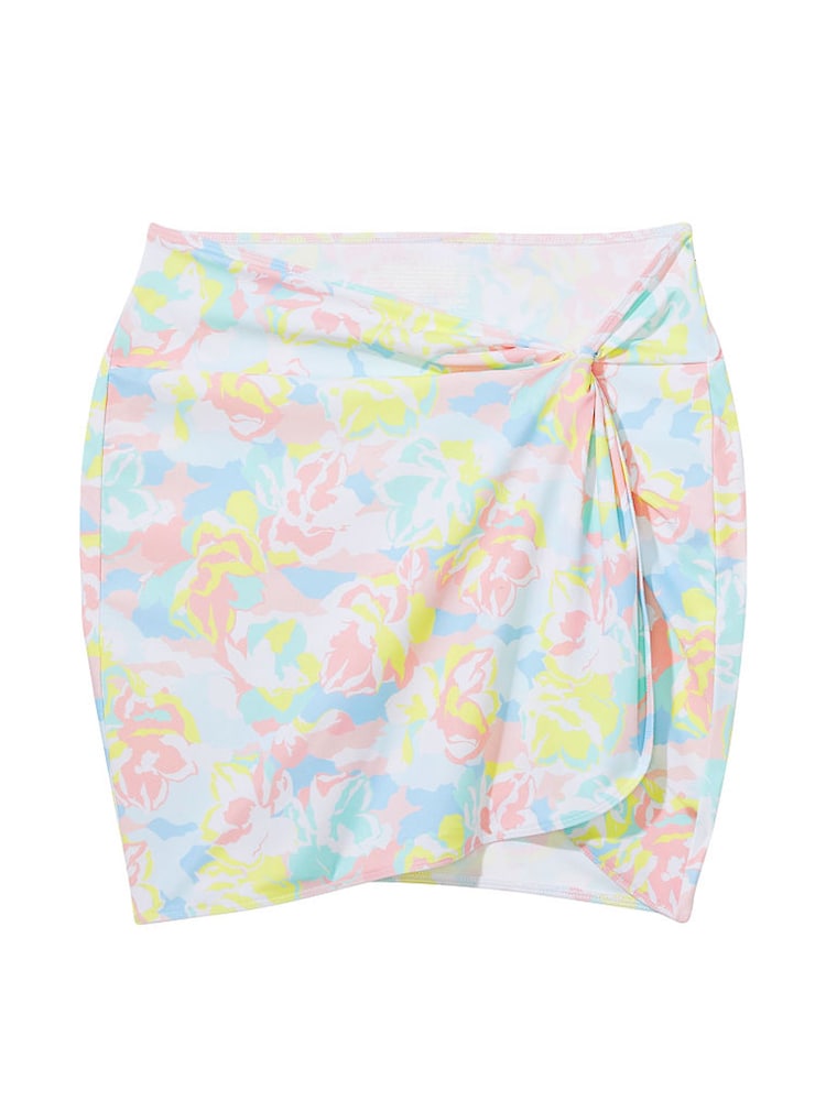 Victoria's Secret White Camo Floral Mini Sarong Cover Up - Image 3 of 3