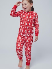 Harry Bear Red Christmas Pyjamas Snuggle Fit - Image 1 of 6