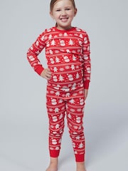 Harry Bear Red Christmas Pyjamas Snuggle Fit - Image 3 of 6