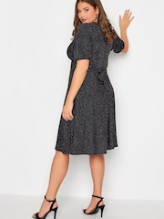 Yours Curve London Glitzerndes Kleid mit Knoten vorne - Bild 3 von 4