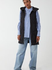 Blue Vanilla Black Diamond Quilted Gilet - Image 1 of 4