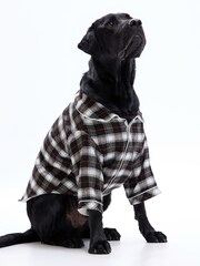Gap Black & White Check Pet Pyjamas - Image 1 of 4