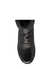 Lotus Footwear Black Leather Wedge Ankle Boots - Image 1 of 4