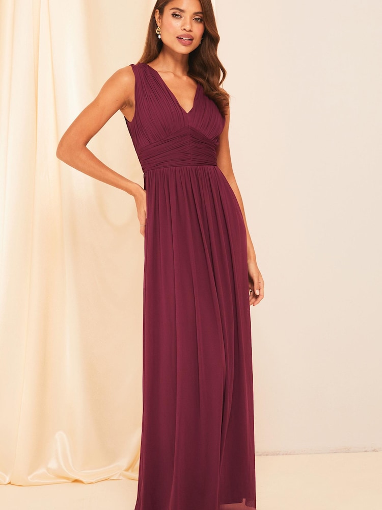 Rot - Lipsy Ärmelloses Brautjungfern-Maxikleid im Empire-Stil - Bild 1 von 4 Rot - Lipsy Ärmelloses Brautjungfern-Maxikleid im Empire-Stil - Bild 1 von 4