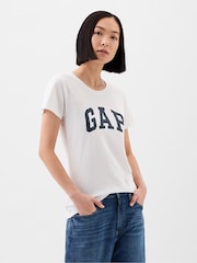 Gap White Logo Short Sleeve Crew Neck T-Shirt - Image 2 of 7