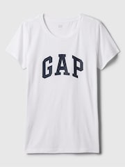 Gap White Logo Short Sleeve Crew Neck T-Shirt - Image 5 of 7
