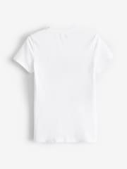 Gap White Logo Short Sleeve Crew Neck T-Shirt - Image 6 of 7