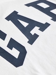 Gap White Logo Short Sleeve Crew Neck T-Shirt - Image 7 of 7