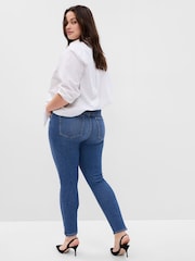 Gap Mid Indigo Blue High Waisted True Stretch Skinny Jeans - Image 2 of 6