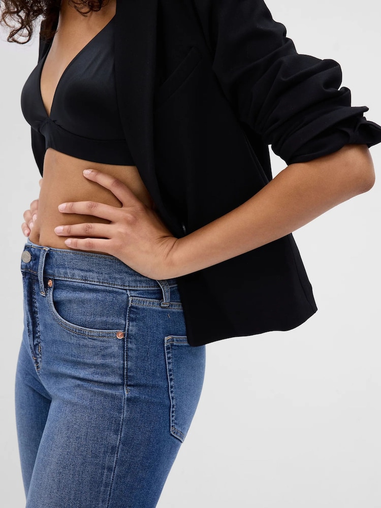 Gap Mid Indigo Blue High Waisted True Stretch Skinny Jeans - Image 6 of 6