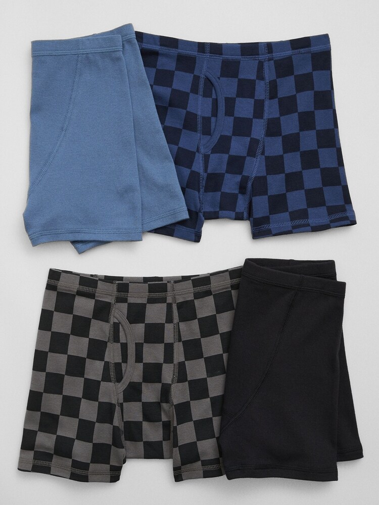 Gap Black Kids 4 Pack Boxer Briefs (6-12yrs) - Image 1 of 1 Gap Black Kids 4 Pack Boxer Briefs (6-12yrs) - Image 1 of 1
