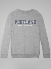 Coto7 Heather Grey Portland Basketball Club Authentic Edition Kids Sweatshirt - Image 2 of 3